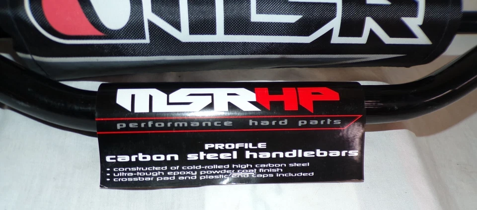 Manillar de motocross negro con recubrimiento en polvo de acero al carbono MSR CR-MID 7/8 110394 #1 Foto 3 de 4