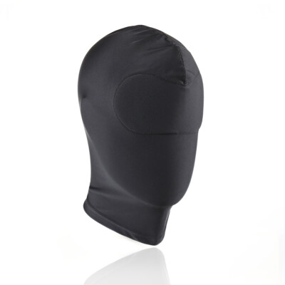 Women Mens Latex Face Mask Bronzing Cloth Open Mouth and Eye Glued Head Cover Couples Adult Face Mask Hood for Role Play Costume