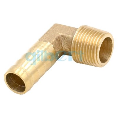 2pcs fit pants I.D 12mm barbed x 3/8'' BSPP male elbow brass pipe fitting @zx