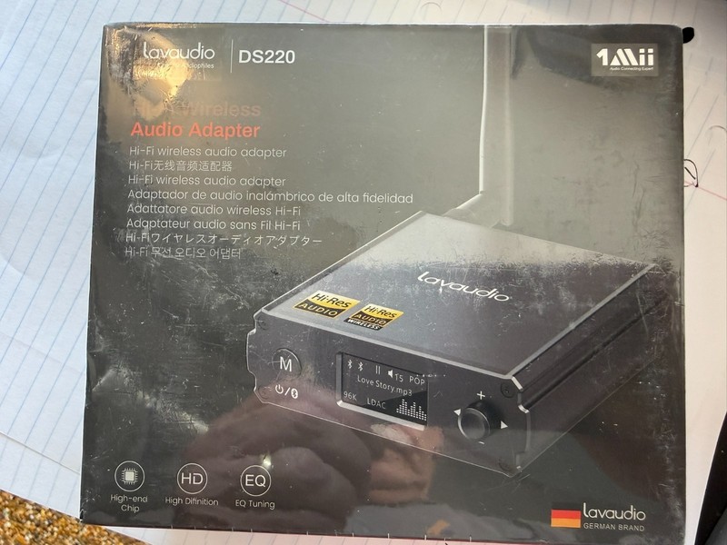 DS220 Hifi Bluetooth 5.3 Receiver – Long Range Wireless Audio Adapter with Audio