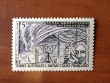 TAAF Yvert Num 8 ** MNH Année Géophysique Internationale ANNEE 1957