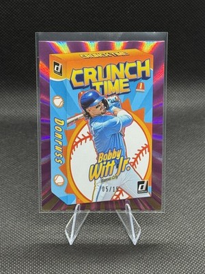2026 Donruss Baseball BOBBY WITT JR Crunch Time Purple Xplosion! /15 🔥 Royals
