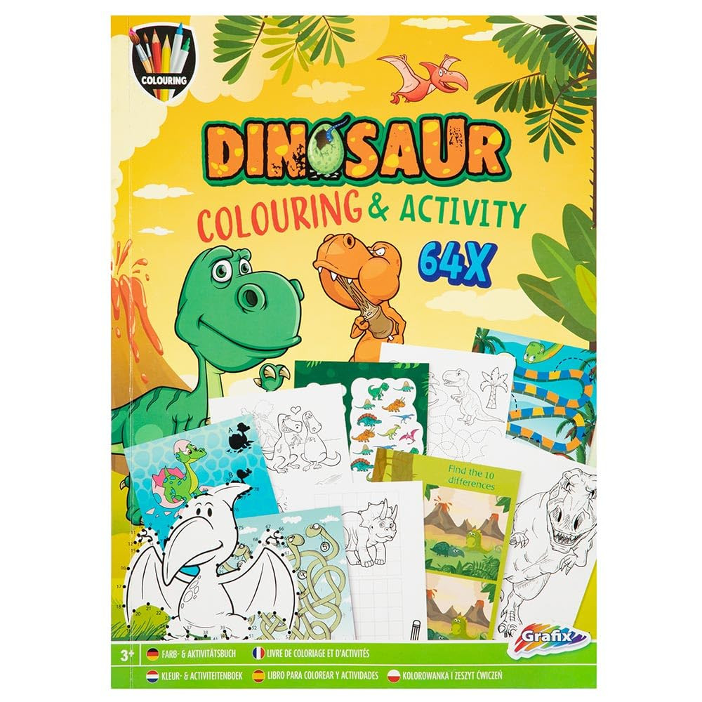Развивающая книжка Grafix Dinosaurier mit 64 шт.