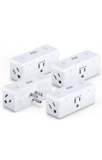 KMC Smart Plug 4-Pack, Side 3-Outlet Extender, Compatible with Google  Alexa