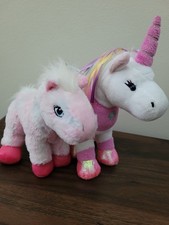 Ganz Webkinz Lot Of 2 Pink Horses Plush No Codes Pink Pony Ribbon Unicorn