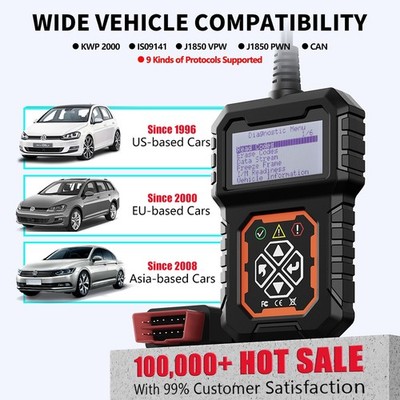 iKiKin T31 OBD2 Car Scanner OBDII Code Reader Check Engine Diagnostic Tool