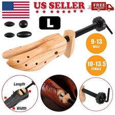 Wooden Adjustable Shoe Stretcher Expander Boot Shoes Woman 10-13.5 , Man 8.5-12