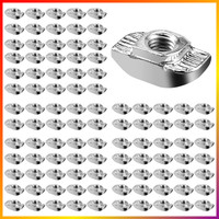 Slot Nuts M5 100 StüCk Hammer Nut 8 Mm T-Slot Carbonstahl FüR Aluminiumprofil