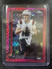 2025 Topps Chrome Hot Pink X-Fractor Drake Maye Patriots