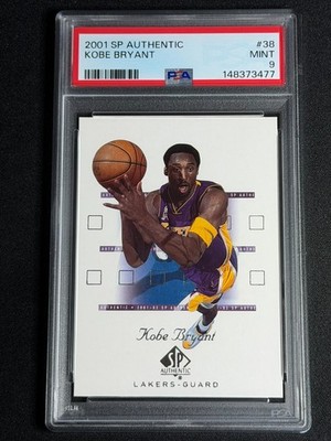2001 SP Authentic Kobe Bryant #38 PSA 9 MINT Lakers HOF LOW POP