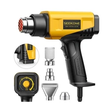 SEEKONE 1800W Heat Gun Compact Design Heavy Duty Hot Air Gun 122℉-1... Fas