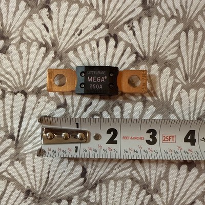 Lot of 10 Littelfuse MEGA 250A High Current Bolt-ON Vehicle Fuses 32V
