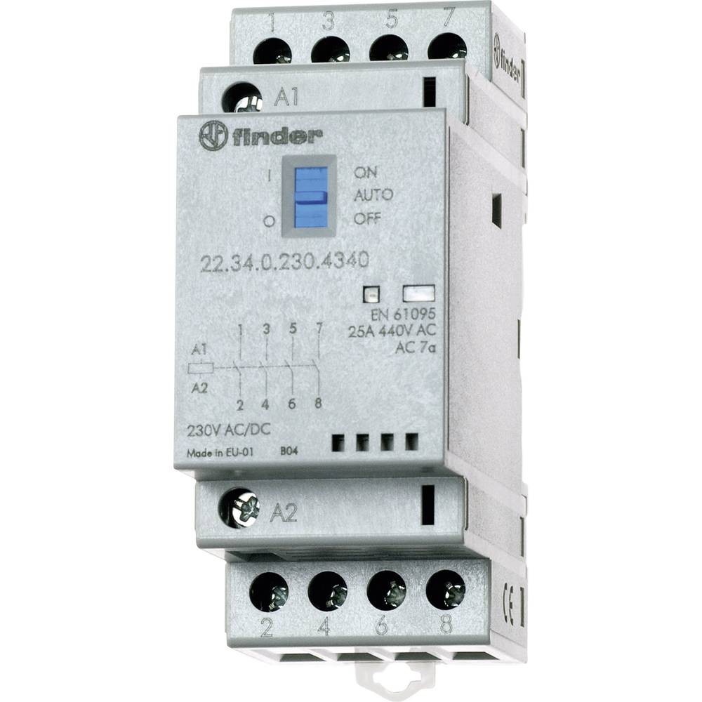 Contacteur silencieux Finder 22.34 pour éliminer les bourdonnements du tableau électrique