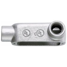 Crouse-Hinds LR100M, Conduit Body, 1 Form 5 Lr Cond Body Malleable, 1 PC