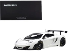 Autoart AA81341 Mclaren 12C GT3 White 1/18 Diecast Model Car