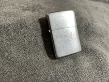 Vintage ZIPPO 2032695 Steel Case Veteran's Engraved Lighter With Correct Insert