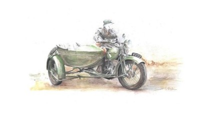 Choroszy V03 HEAVY MOTORCYCLE M111 SOKOL (FALCON) w/ side car 1/35 resin kit