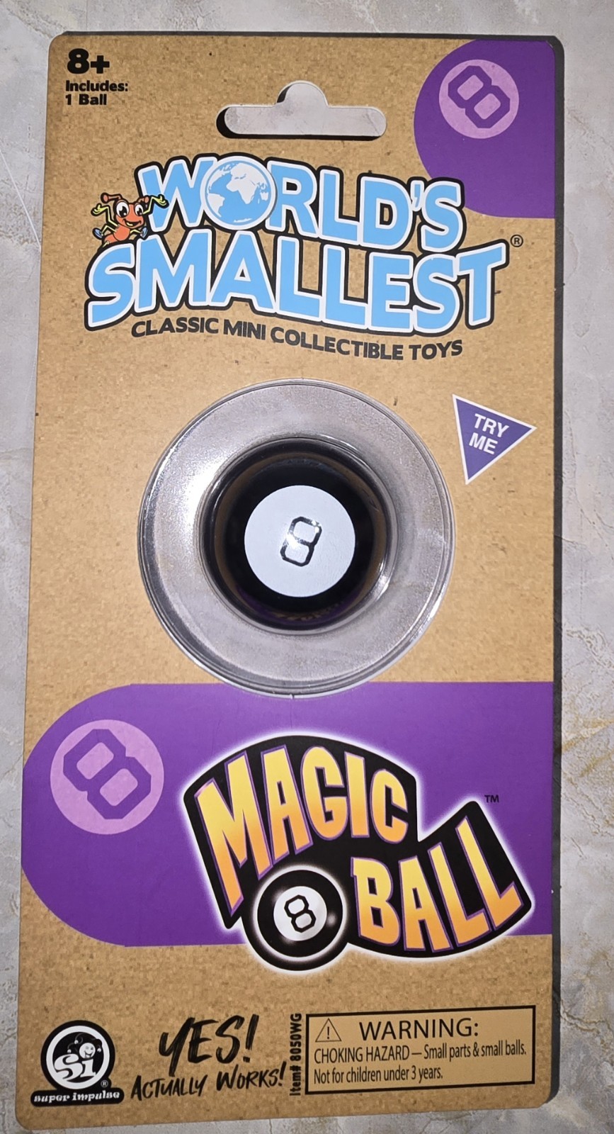World&rsquo;s Smallest Magic 8 Ball Mini Fortune Teller Toy &ndash; 