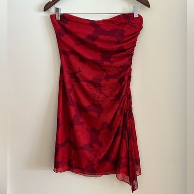 donelli mini dress burgundy / red floral Delia Sequin Mini Dess Burgundy main image 1