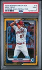 2024 Bowman Chrome Mega Box Mike Trout Gold Refractor /50 PSA 9 #19 MLB Angels