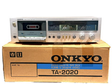 Onkyo TA-2020 Cassette Deck Made in Japan w NEW BELTS /TESTED / DEMO / READ DESC