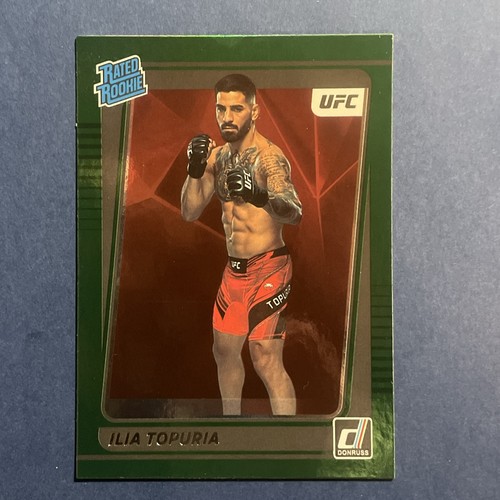 Ilia Topuria [Green] #215 2022 Panini Donruss UFC card