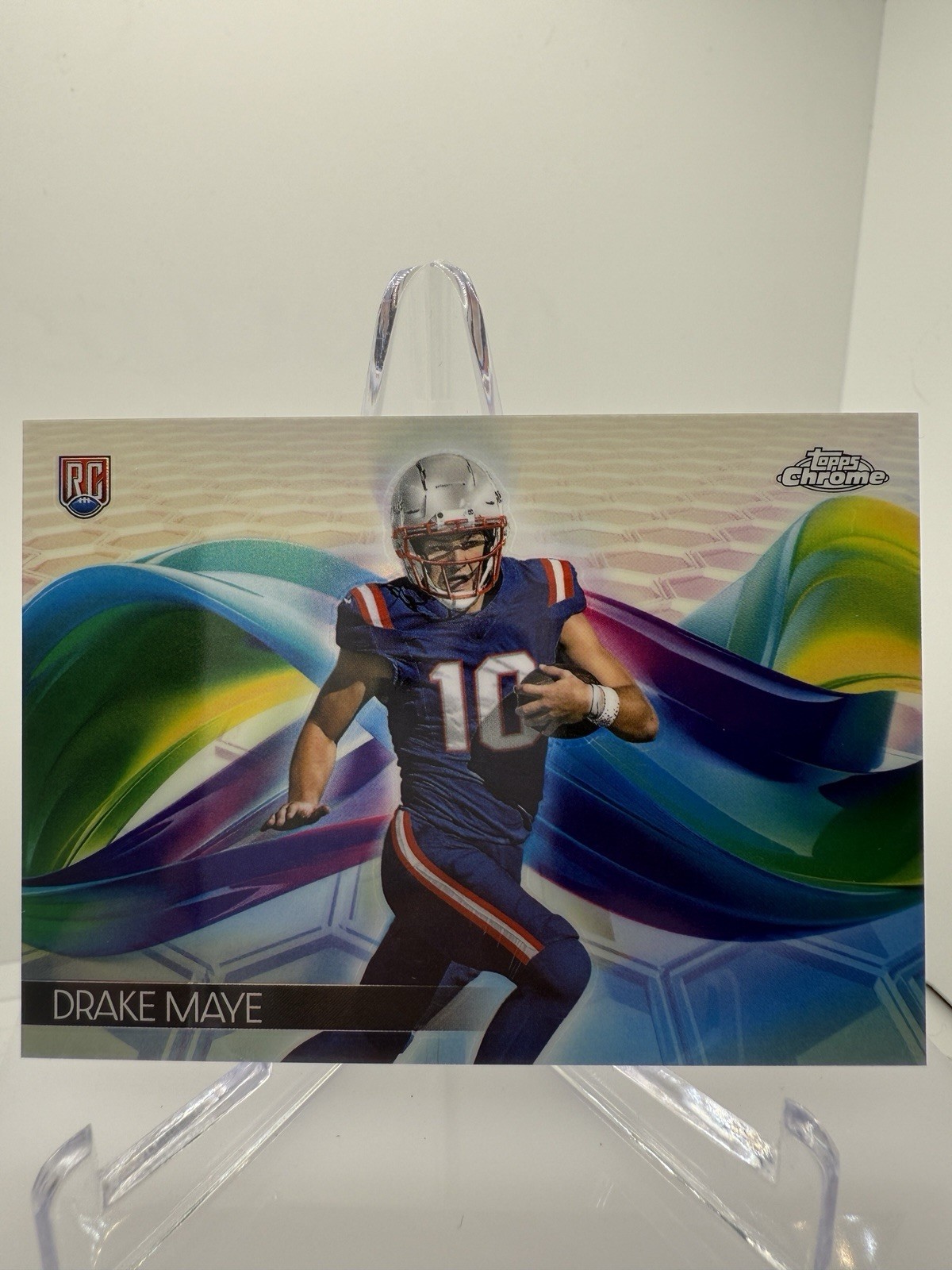 Drake Maye RC Helix SSP Case Hit #H-9 2024 Topps Chrome Football Patriots Rookie