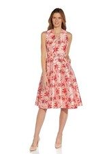 NWT ADRIANNA PAPELL Dress Size 6 Floral Pockets Cottage Core