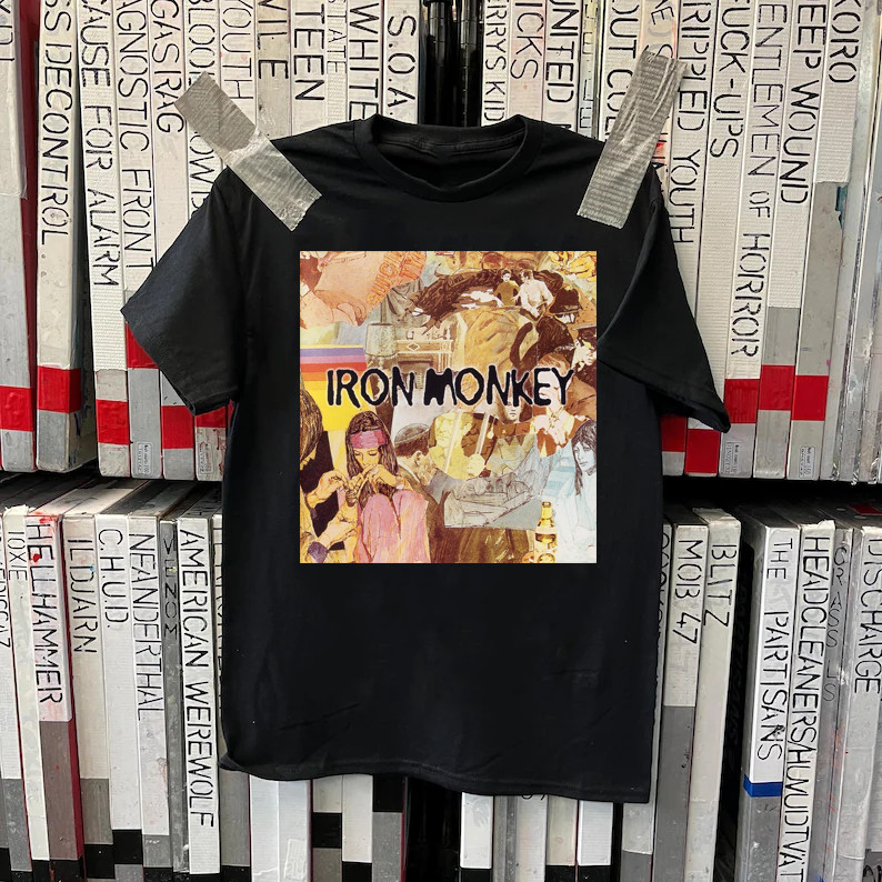 Iron Monkey Band Camiseta Negra Manga Corta Todas las Tallas 1F2093