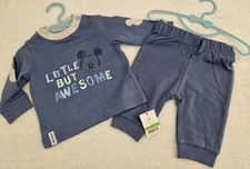 NEW DISNEY NICE MICKEY MOUSE BABY BOY TOP JOGGERS OUTFIT SET 0-3 mths 