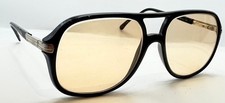 Vintage Albert Nipon Black Pilot Plastic Sunglasses FRAMES ONLY Italy