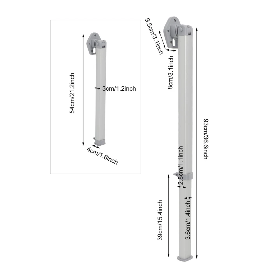 Sturdy Height Adjustable Table Leg Height Adjustable Foldable Table Support - Image 2 of 4