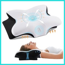 Cervical Neck Pillow for Pain Relief, Ergonomic Memory Foam Pillows for Sleep...