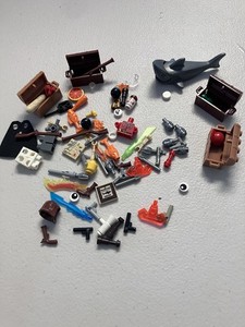 Lot Of Lego Minifigure Accessories Weapons Pirates Chests Vintage Parts Pieces