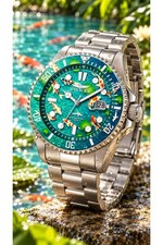🔥Lowest price on ebay🔥Invicta Pro Diver 43MM Luxury Koi Fish Pond Peace Watch!