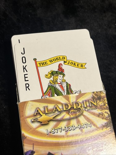 (2) Aladdin Casino Resort Casino Playing Cards Deck w/ Jokers - Picture 8 of 9