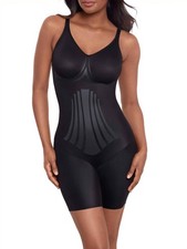 Miraclesuit Modern Miracle Thigh Slimmer Bodysuit Black
