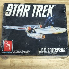 AMT Ertl Star Trek U.S.S. Enterprise Model Kit 18in Stand Decals 6676