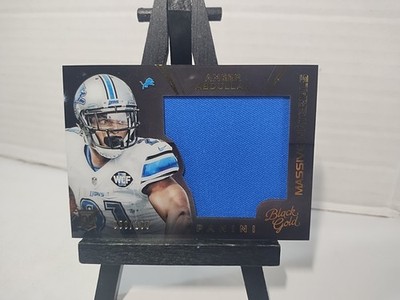 2015 Panini Black Gold Massive Materials Rookie Card #MSM-AA Ameer Abdullah /199