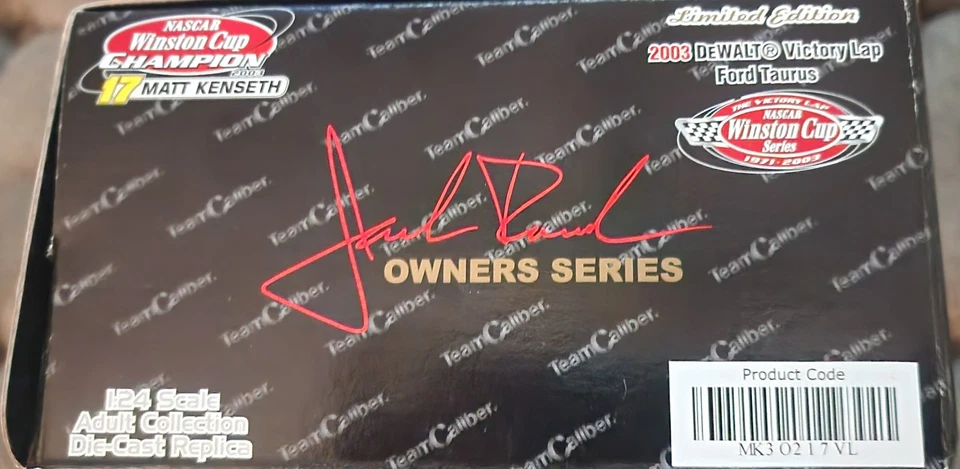 NASCAR Winston Cup DeWALT Victory Lap Team Caliber 2003 FORD TAURUS AUTOGRAPHED - Image 4 of 4