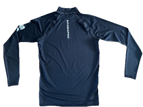 Scubapro UPF 50 Long Sleeve Black Rash Guard for Men - Picture 3 of 5