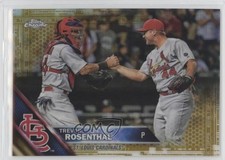 2016 Topps Chrome Gold Refractor 9/50 Trevor Rosenthal Yadier Molina #151 2u3