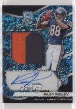 2019 Panini Spectra Rookie Neon Blue Prizm 55/75 Riley Ridley Patch Auto 4t6