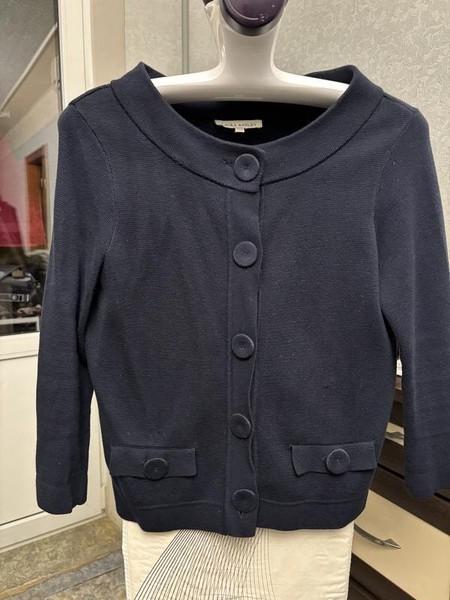 Women Laura Ashley Sweater Black Cotton 38
