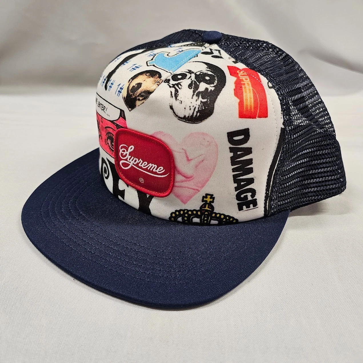 SUPREME Blood Lust Mesh Bacl 5-Panel SS19 NAVY NWT