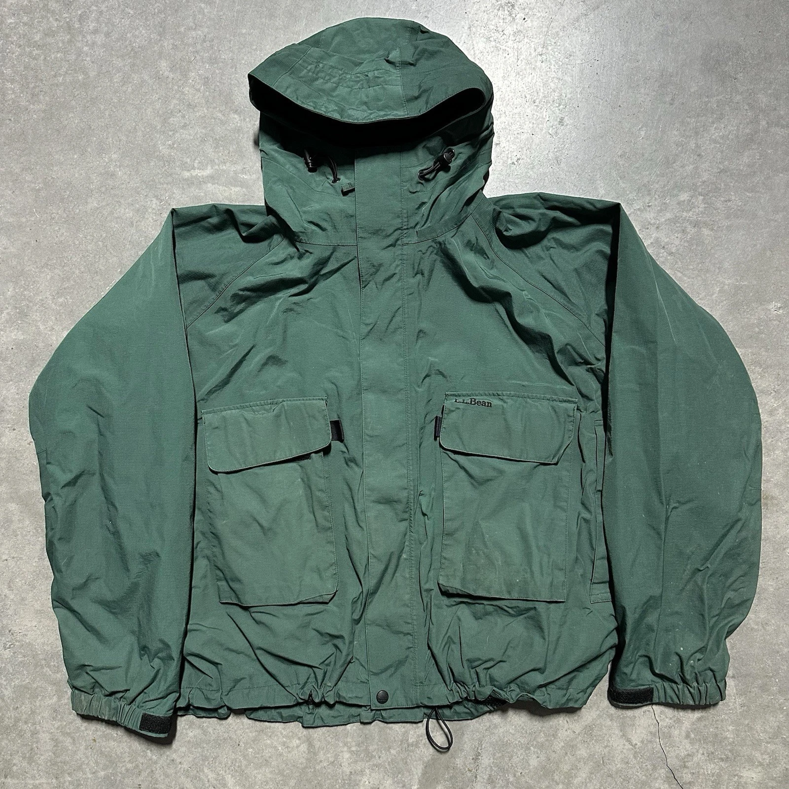 Vintage LL Bean Gore-Tex Fly Fishing Jacket Mens XXL Hooded Wading Rain Green
Opens in a new window