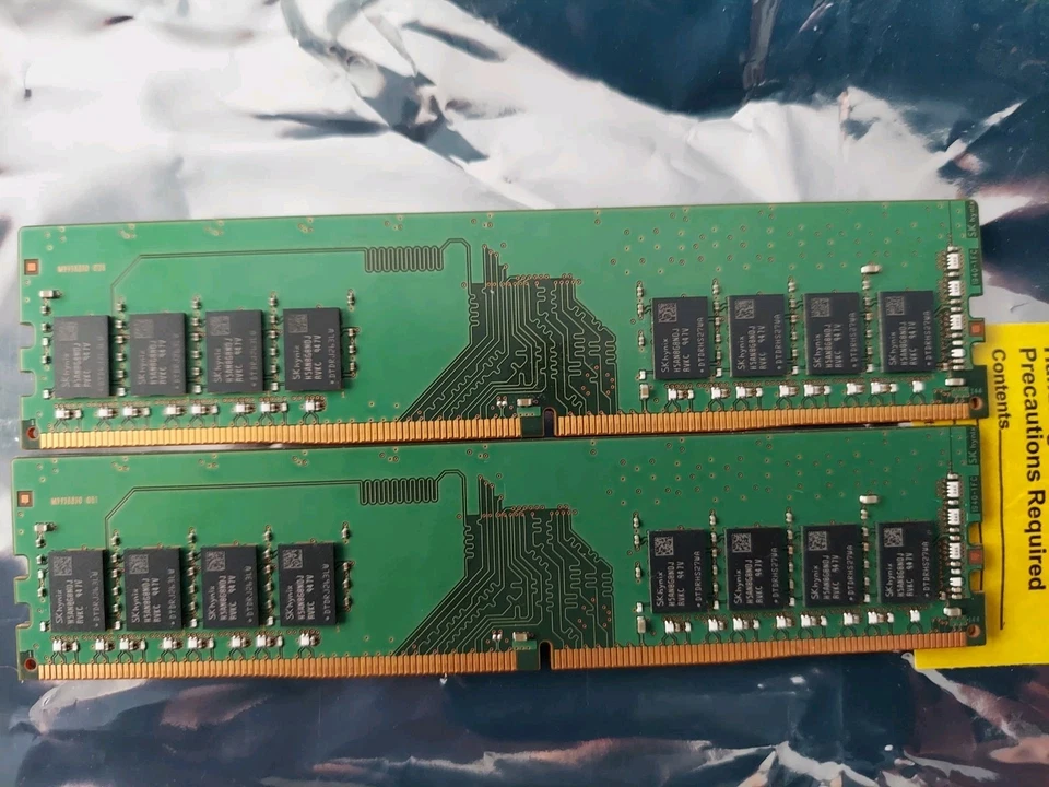 Pair 2 Tested GOOD Hynix 2x 8GB DDR4 2666 HMA81GU6DJR8N RAM DIMM two module 16GB - Image 2 of 2