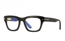 NEW TOM FORD TF6036-B 001 BLACK BLUE BLOCK LENS AUTHENTIC EYEGLASSES