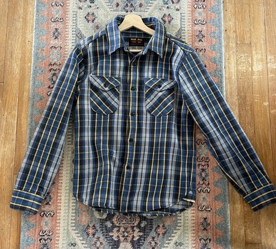 UES Wear Well Heavy Flannel Size 2 Lot 502251 Japanese Heritage Blue