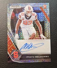 2021 Panini Prizm Draft Picks Autographs Ifeatu Melifonwu Mojo 16/25 Orange